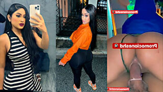 Vídeo porno de la ex bailarina de Santana Caperusita montando una polla