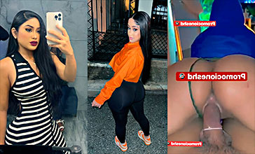 Vídeo porno de la ex bailarina de Santana Caperusita montando una polla