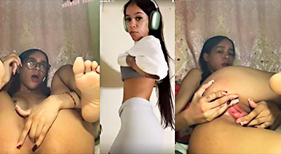 La flaca dominicana Meli_08 de Jarabacoa es muy adicta a las pajas