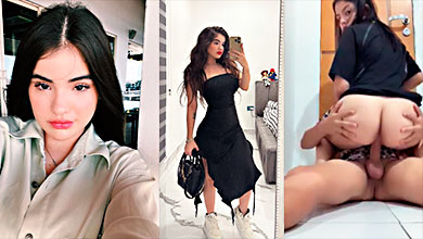 Vídeo Porno de Gaby Gardez Cabalgando una Polla en el Baño