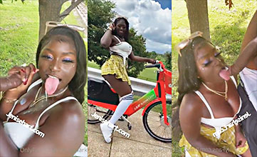 La colegiala Jen Hart se traga una polla brutal al aire libre