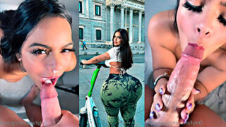 Gracie Bon pide la corrida en su boca para tragársela