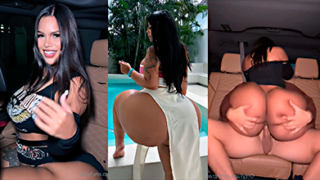 Gracie Bon destrozando la polla del conductor de Uber dentro del coche