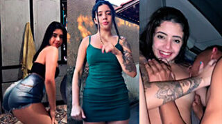 Su novio cornudo deja que otro amigo le chupe las tetas