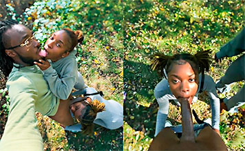 Su novia se mete con una puta de 18 años para sexo oral intenso