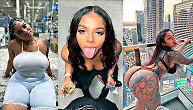 KKVSH, Tragando y Montando Duro una Polla con Curvas