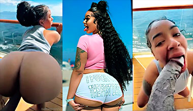 Kayla Otto follando en un yate con vista al mar y una gran polla