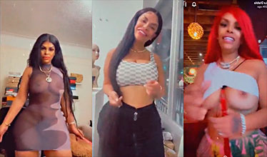 La diabla dominicana del Bronx muestra sus tetas en estado de WhatsApp