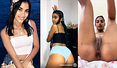 Dominicana La Diosa Con Un Juguete Morado Dándole Cariño A Su Toto