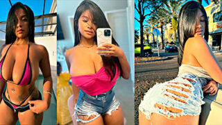 La dominicana Peña Torres dice Dios mío con ese vibrador en el coño