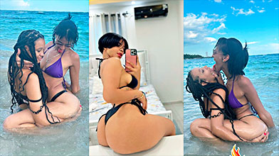 La hermana de Vitaly, Michelle Sánchez, por follar con 2 lesbianas