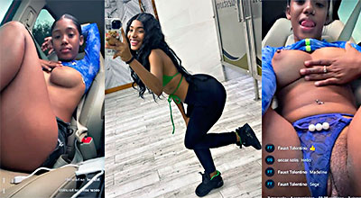 La maníaca dominicana Madeline Severino en Paja dentro del auto