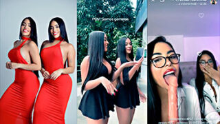 Los gemelos Abello se tragan una polla larga por turnos