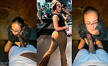 Laurie Blue y FabianoTheP son pilladas practicando sexo oral