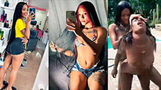 La llama maldita perra cuando le rompen el coño a Madeline en un trío