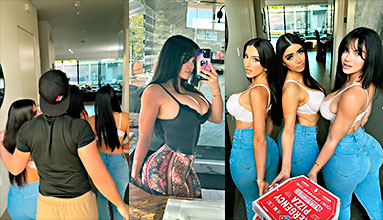 Lena The Plug, Salomé Muñoz y Violet Myers Video lésbico