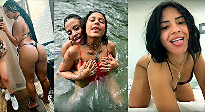 Tokischa y Hillary destrozando el culo de una lesbiana negra