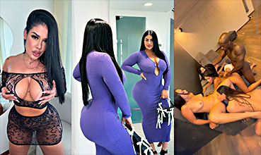 Lorena Vip, Lissa Aires y 3 putas más contra una polla muy larga