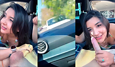 Fueron captados practicando sexo oral dentro de su propio auto