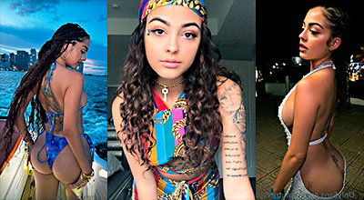Malu Trevejo se deja guiar por su fotógrafo mientras se viste sexy