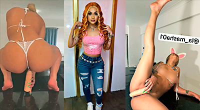 Masha Se Mete Rico Consolador en su Toto Rosa