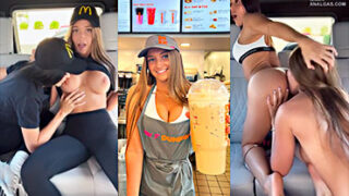 Lesbianas de McDonald’s son pilladas follando en el coche