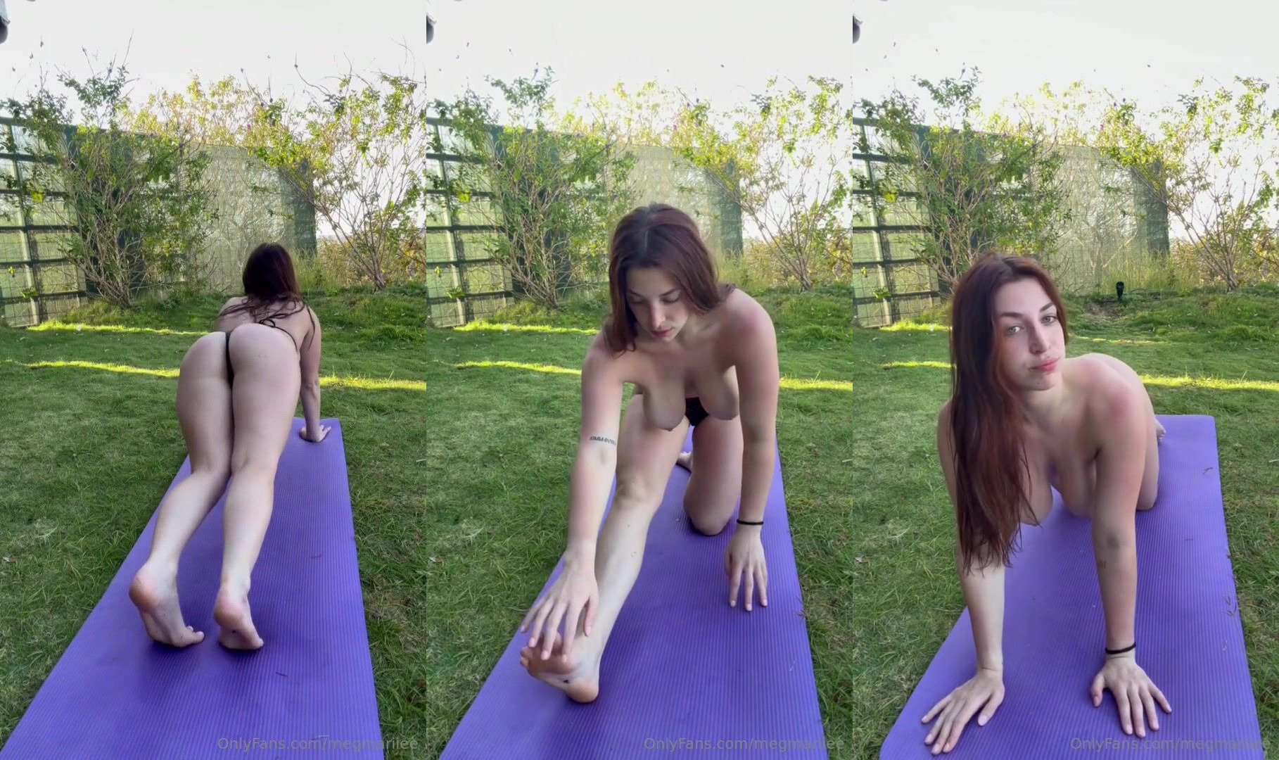 Megan Mccarthy completa desnuda tira de yoga al aire libre Onlyfans fuga