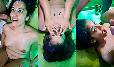 Mexicana Recibe Varias Corridas De Pollas En La Cara Y Mejores Sonrisas