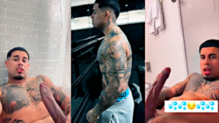 Michael Florees video porno filtrado masturbándose su enorme polla