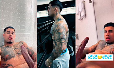 Michael Florees video porno filtrado masturbándose su enorme polla