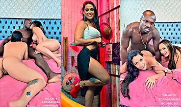 Milena Lima y Edna Samara destrozando a un negro en tríos