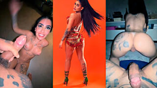 La cantante brasileña Mc Mirella cabalgando una polla muy dura