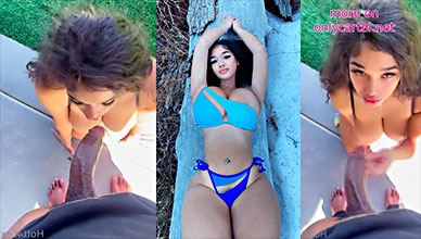 La señorita Alexis Arias se traga una polla negra con mucho placer