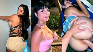 A chica española le rompen el culo en un parque público