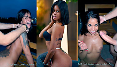 Anal ninfómana Natasha Rios follando duro con una polla brasileña