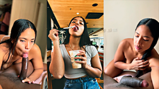 La Maníaca Nysdel Graba Con Su Celular Sacando Leche Del Negro