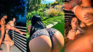 Payton Preslee follándose a un negro en un trío con una puta