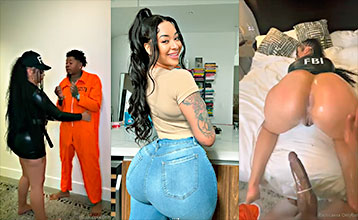 La oficial de policía del FBI Kayla Otto se folla duro al prisionero Guccithirdleg