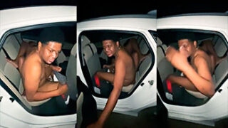 Policías dominicanos atrapan a 2 maricones en un Honda Civic follando