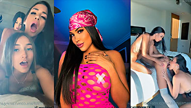 ‍  Rainey James le arranca el coño a Skylar Mae y Ashleigh Jay