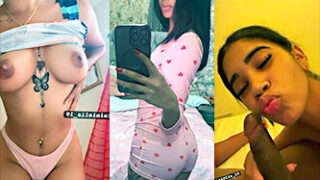 Dominicana Rainieli Ramos Con Un Toto Rosado Y Chupando Polla