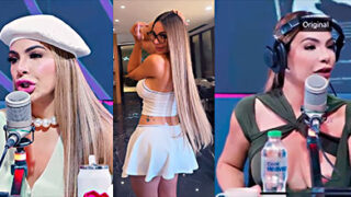 Sandra Berrocal muestra una teta sin querer en programa de radio Sin Filtro