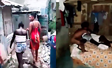 Se descontrolan, Cornudo dominicano los pilla y se van a los golpes