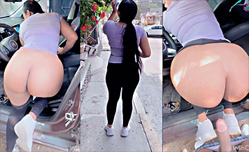 María Carbaleon se deja seducir después del gimnasio y folla con un desconocido