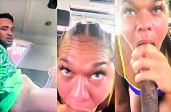 Ella le hace ver las estrellas en sexo oral en el coche