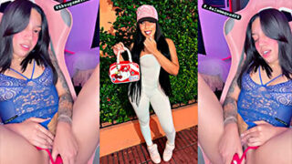 Shupamela saca todo su semen con un potente vibrador