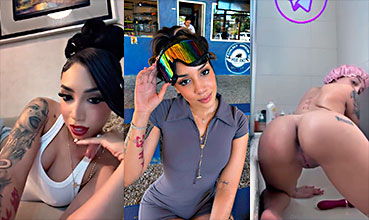 Shuupamela abrió en 4 lavando a su lindo y hermoso toto