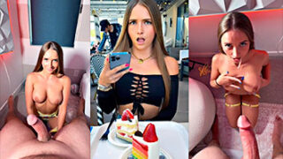 Skylar Mae es una chica a la que se le da muy bien el sexo oral y el ordeño.