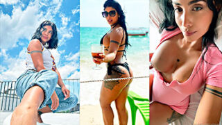 Sofía León Se Traga Su Propia Leche Después De Pajarse Lentamente