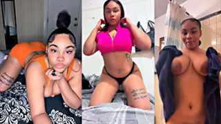 La dominicana tetona Crismeiry Severino desea una polla en el baño